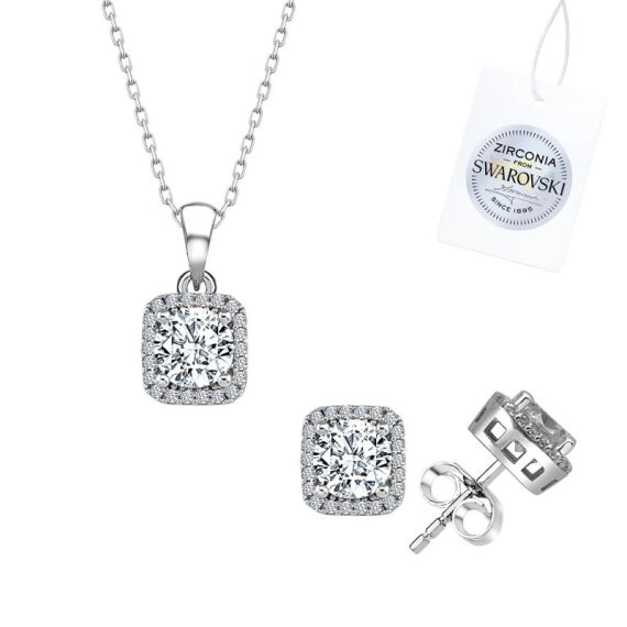 Swarovski Zirconia Taşlı Set - 1